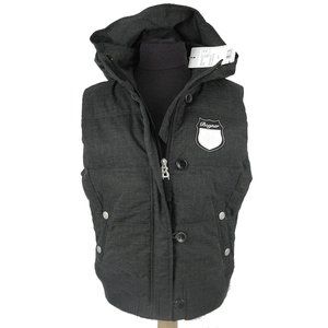 NEW $285 Bogner Boys Ski Vest!  Gray  Size Med/Large  "Bogner" Patch on Chest